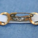 VINTAGE COSTUME JEWELRY LUCITE BELT BUCKLE PIN