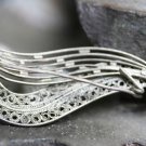 VINTAGE STERLING SILVER FILIGREE PIN