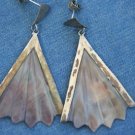 FINE JEWELRY STERLING SILVER DANGLE SHELL EARRINGS