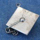 VINTAGE STERLING MOVABLE TASSEL GRADUATION CAP CHARM