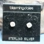 STERLING SILVER 6.5mm CUBIC ZERCONIA STUD EARRINGS
