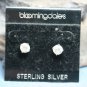 STERLING SILVER 6.5mm CUBIC ZERCONIA STUD EARRINGS