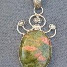 FINE JEWELRY STERLING SILVER AGATE DANGLE PENDANT