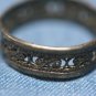 VINTAGE STERLING SILVER OPEN WORK BAND RING