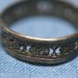 VINTAGE STERLING SILVER OPEN WORK BAND RING