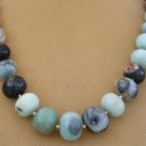 FASHION JEWELRY CHUNKY AGATE BEAD NECKLACE