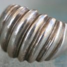 STERLING SILVER MODERNIST DOME RING
