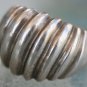 STERLING SILVER MODERNIST DOME RING