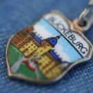 VINTAGE 800 SILVER BUCKEBURG ENAMEL TRAVEL CHARM