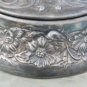 ANTIQUE VAN BERGH QUADRUPLE SILVER EMBOSSED POWDER BOX