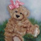 TEDDY BEAR MOUSEPAD ARTIST ORIGINAL  KIMBEARLYS