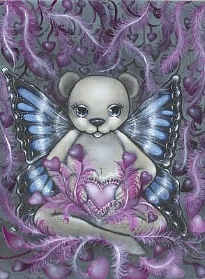 ORIGINAL TEDDY BEAR ARTIST MOUSE PAD KIMBEARLYS