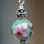 STERLING SILVER 6mm CLOISONNE DANGLE EARRINGS