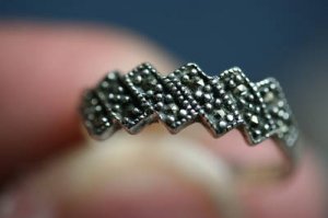 STERLING SILVER MARCASITE RING