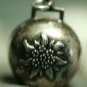 VINTAGE ORNATE STERLING SWITZERLAND ENAMEL BELL CHARM