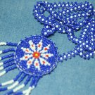 INDIAN AMERICAN NATIVE BEADED NECKLACE HANDMADE CONCHO