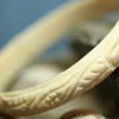 Old Antique Victorian Faux Carved Ivory Childs Bracelet