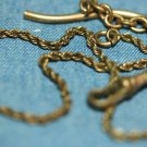 ANTIQUE VICTORIAN GOLD FILLED POCKET WATCH FOB CHAIN