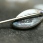 ANTIQUE STERLING SILVER ABALONE SHELL STICK PIN