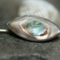 ANTIQUE STERLING SILVER ABALONE SHELL STICK PIN