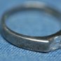 STERLING SILVER CUBIC ZERCONIA BAND RING