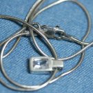 MEXICO STERLING CUBIC ZERCONIA PENDANT CHAIN NECKLACE