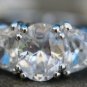 STUNNING STERLING SILVER CUBIC ZERCONIA RING