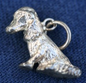 VINTAGE SOLID STERLING COCKER SPANIEL DOG CHARM