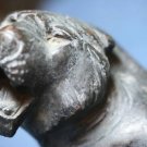 OLD ANTIQUE 1930's SOLID BRONZE TIGER FIGURINE