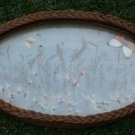 MOURNING VICTORIAN WICKER TRAY MILKWEED & BUTTERFLIES