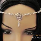 Crystal Pentgram Head Chain Headpiece