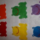 14 Piece Frog Color Matching Felt Set