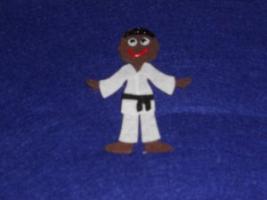 Karate Martial Arts Instructor Felt Board Person -add on