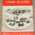 Vintage Cook-Master Recipes and Instructions Booklet