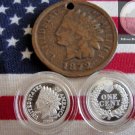 1 GRAM .999 SILVER INDIAN PENNY COIN ROUND BAR *SEALED* FREE SHIPPING