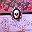 Gothic Ivory Sugar Skull Zombie Ring - Victorian Day of the Dead