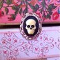 Gothic Ivory Sugar Skull Zombie Ring - Victorian Day of the Dead