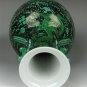 QING DYNASTY BLACK GROUND WITH GREEN Dragon VASE #P2499