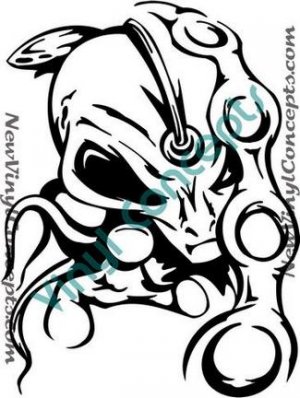 Crazy Alien Art UFO Fantasy #1 Decal Sticker