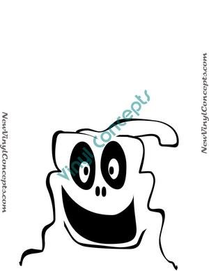 Little Ghost Halloween Style #3 Decal Sticker