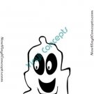 Little Ghost Halloween Style #5 Decal Sticker
