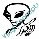 Crazy Alien Art UFO Fantasy #3 Decal Sticker
