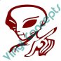 Crazy Alien Art UFO Fantasy #3 Decal Sticker