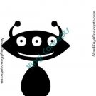 Crazy Alien Art UFO Fantasy #6 Decal Sticker