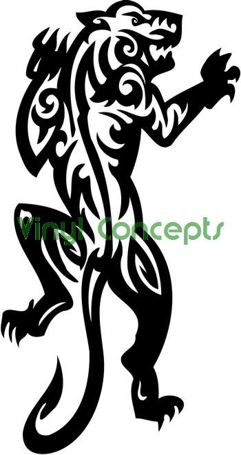 Tribal Animal Style #2 (Tiger Cat) Decal Sticker