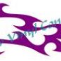 Flaming Eagle Tribal Style #2 Decal Sticker