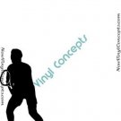 Tennis Sport Silhouette #4 Decal Sticker