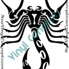 Scorpio Zodiac Astrological Sign Symbol Tribal Decal Sticker