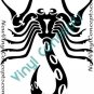 Scorpio Zodiac Astrological Sign Symbol Tribal Decal Sticker
