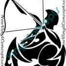 Sagittarius Zodiac Astrological Sign Symbol Tribal Decal Sticker